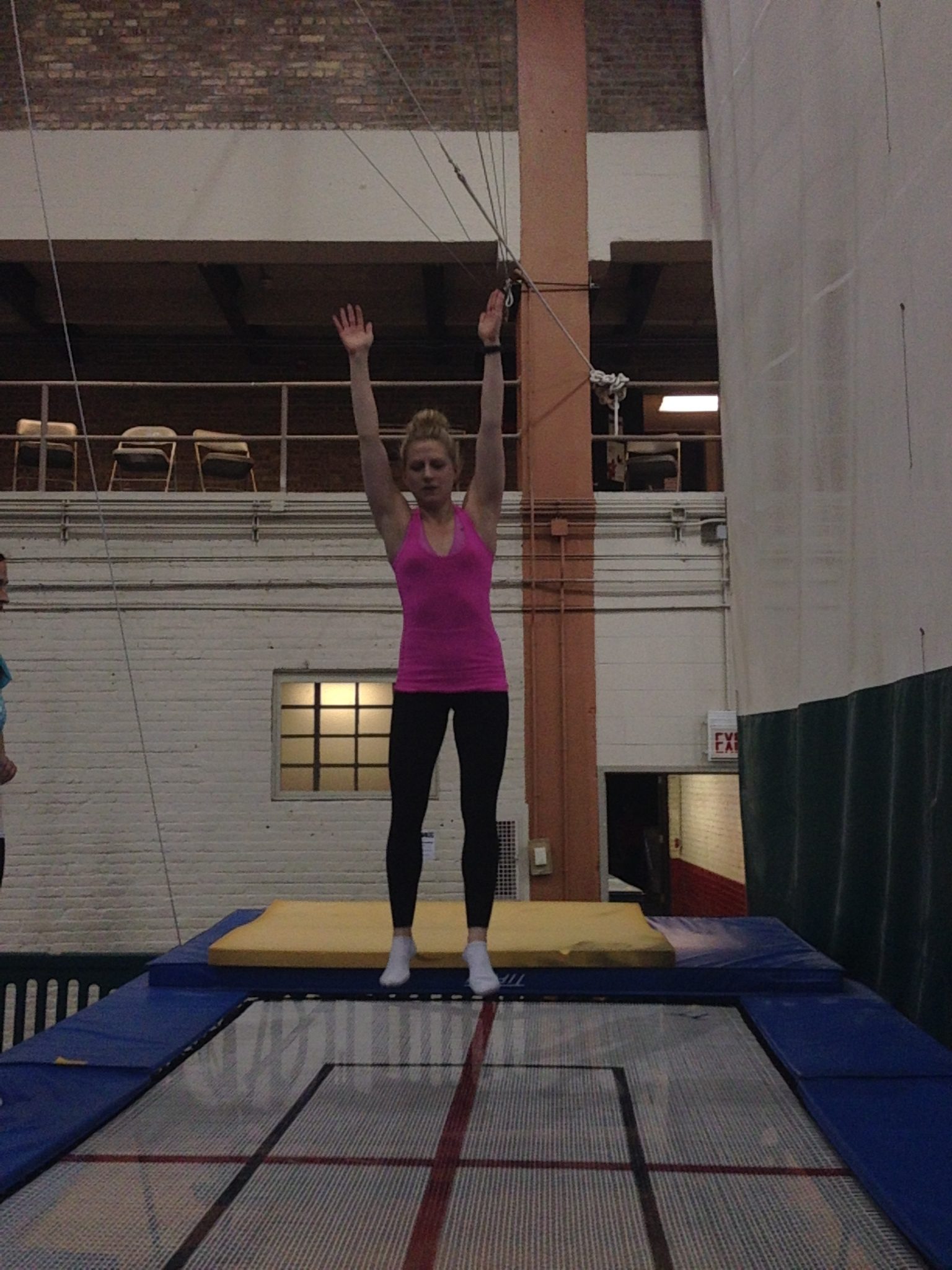 Hop on the trampoline at Trapeze School New York of Chicago aSweatLife