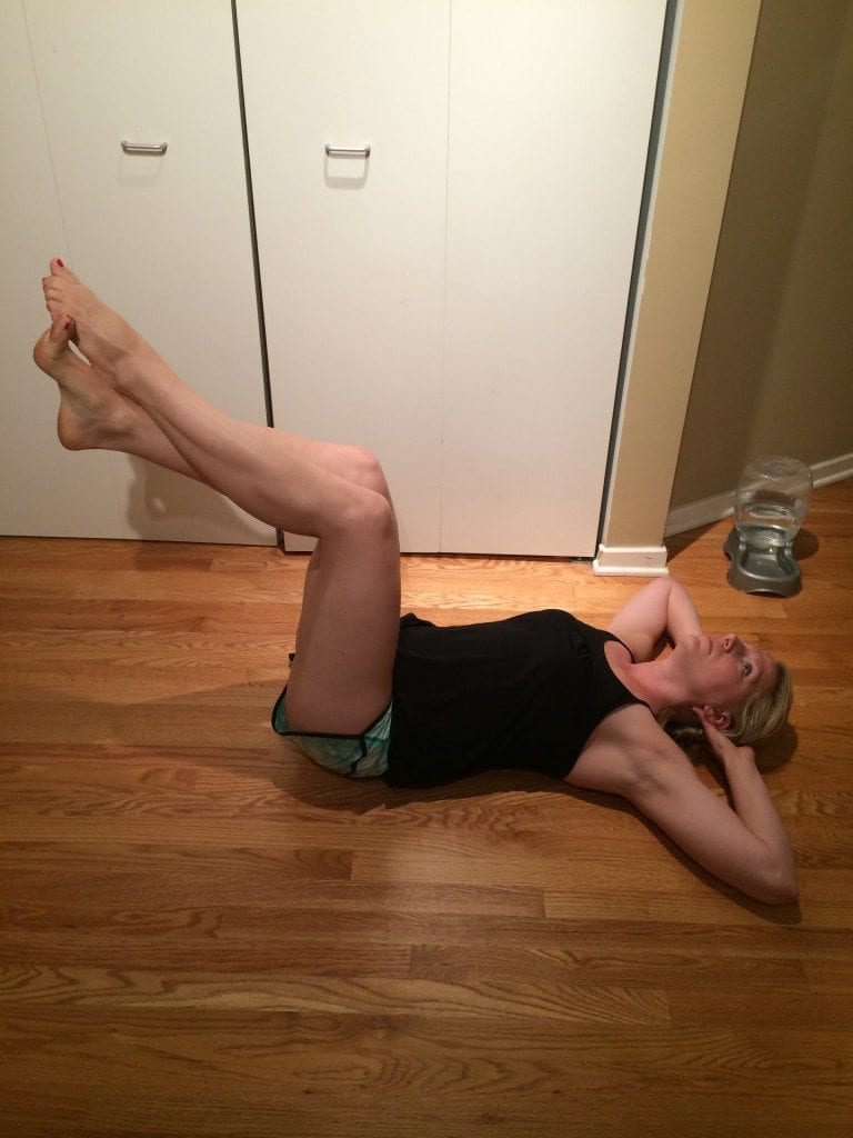 Workout Routine reverse crunch