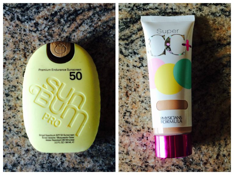 sunscreen collage SPF asweatlife fabfitchicago