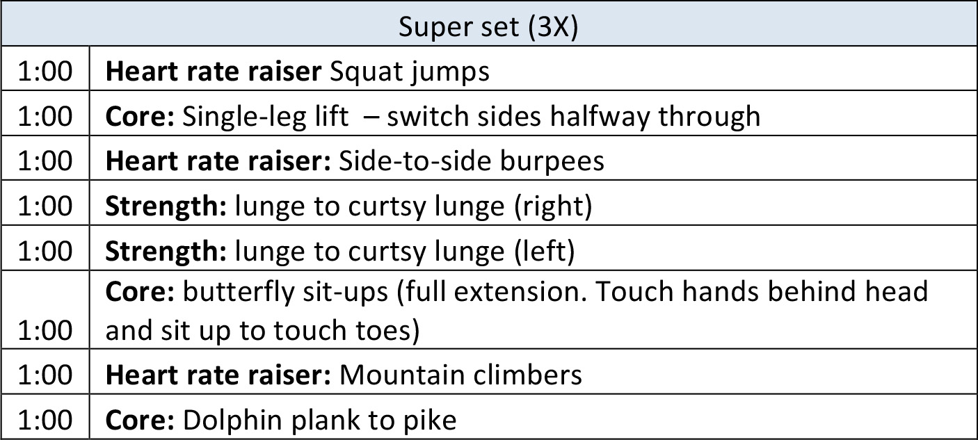 Zero equipment workout discount plan