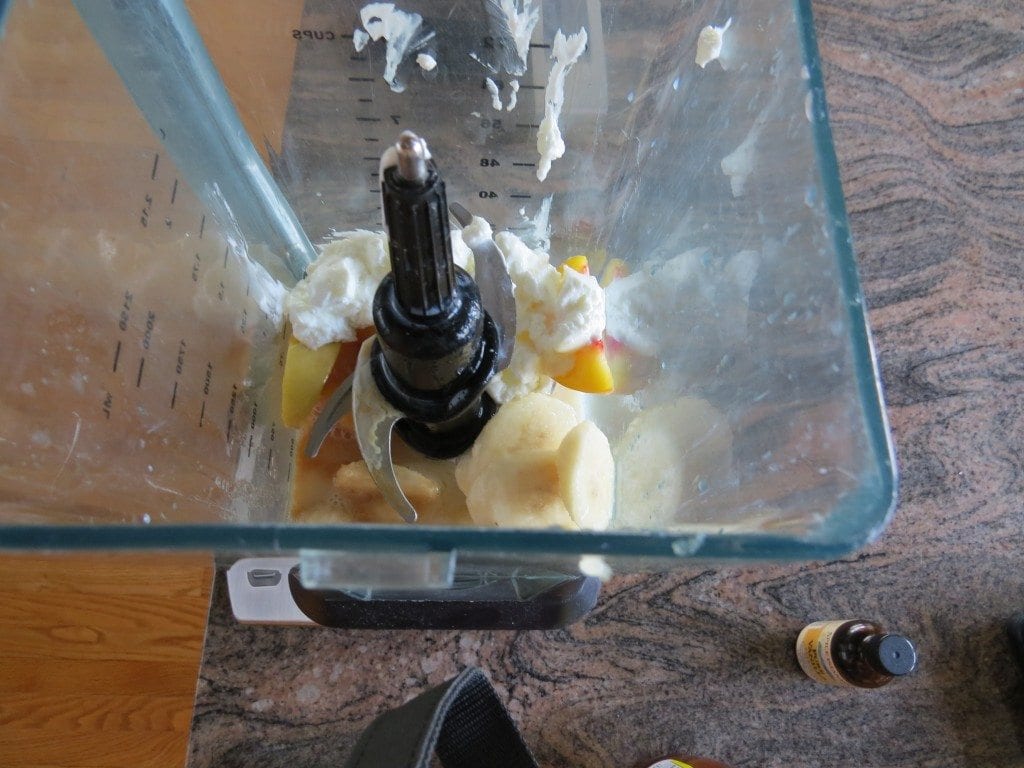 Post Workout Peaches and Cream Smoothie aSweatLife