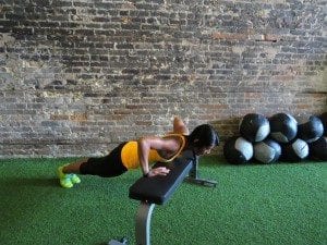 asweatlife fabfitchicago crosstownfitness workout at home no equipment workout plyo push-up