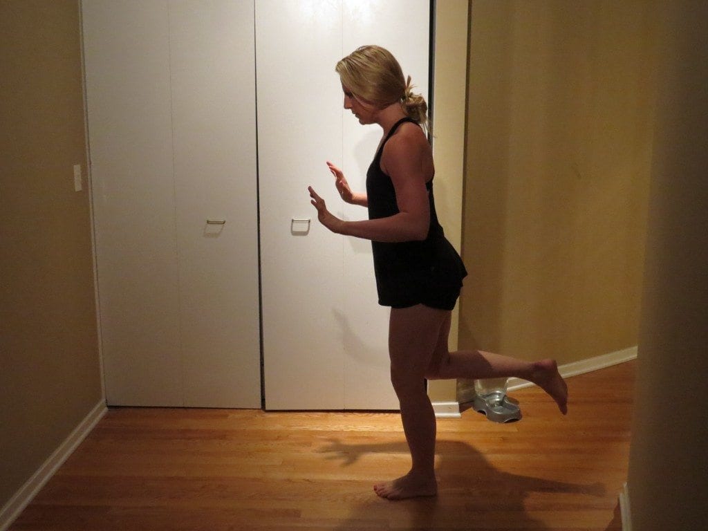 asweatlife_no equipment workout to celebrate_single leg push back_1