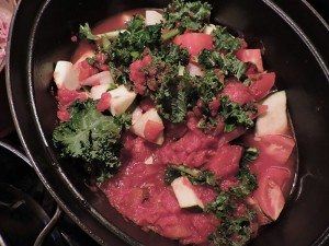 asweatlife Kale and Zucchini Tomato Stew Recipe healthy recipe