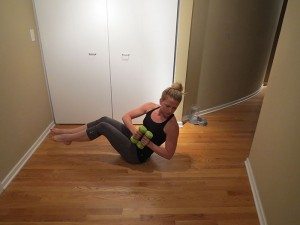 hotel workout with weights