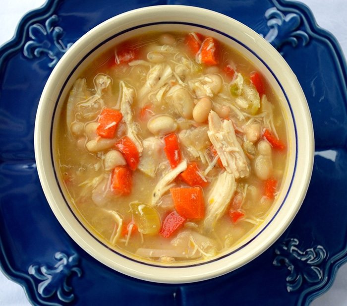 Slow Cooker White Bean Chicken Chili Recipe - A Sweat Life