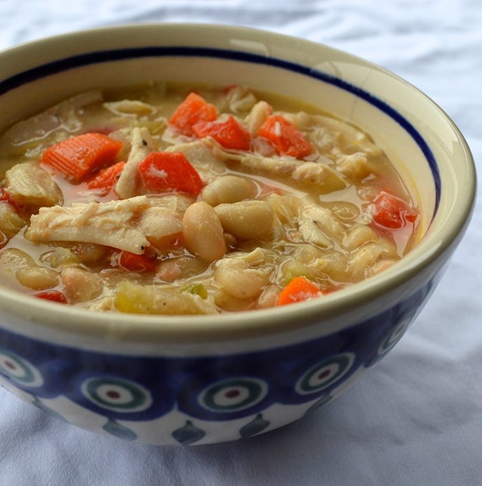 Slow Cooker White Bean Chicken Chili Recipe - A Sweat Life