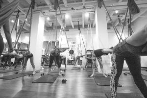 Sweatworking at AIR Aerial Fitness