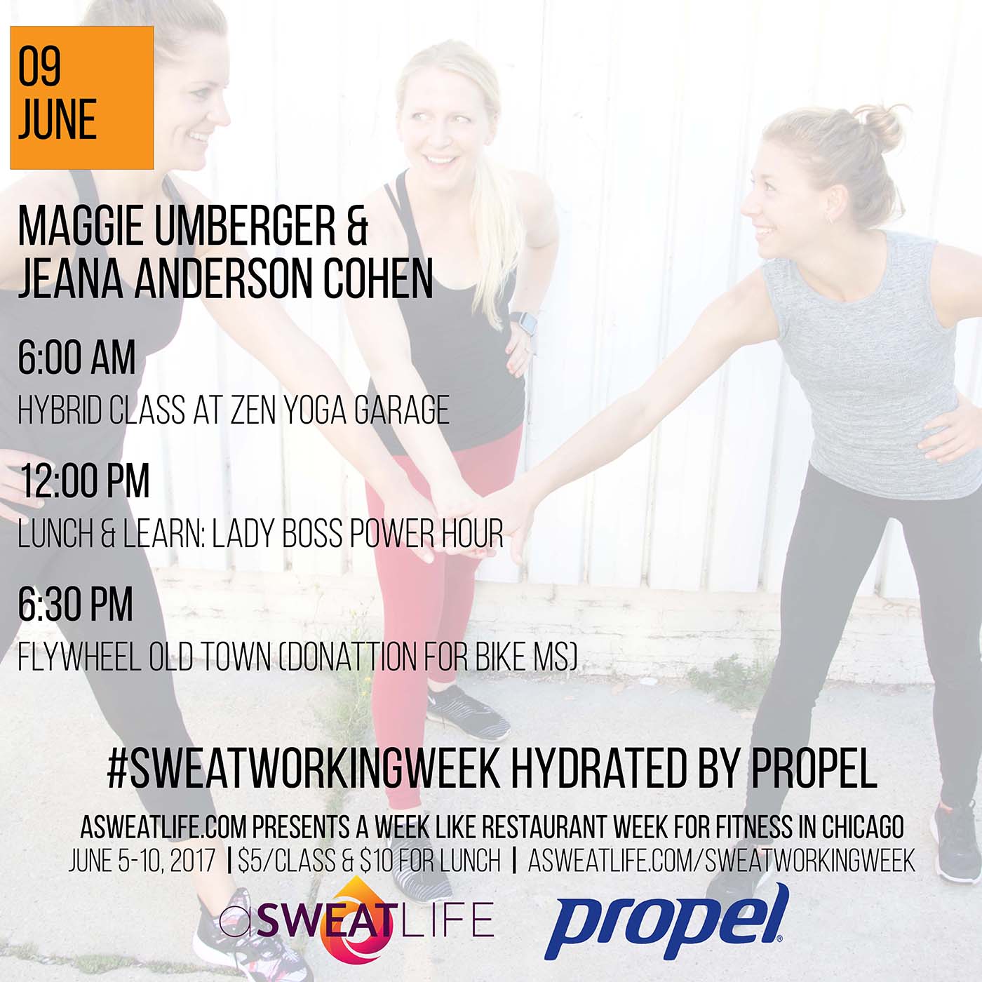 Sweatworkingweek Hydrated By Propel Friday June 9 With Maggie