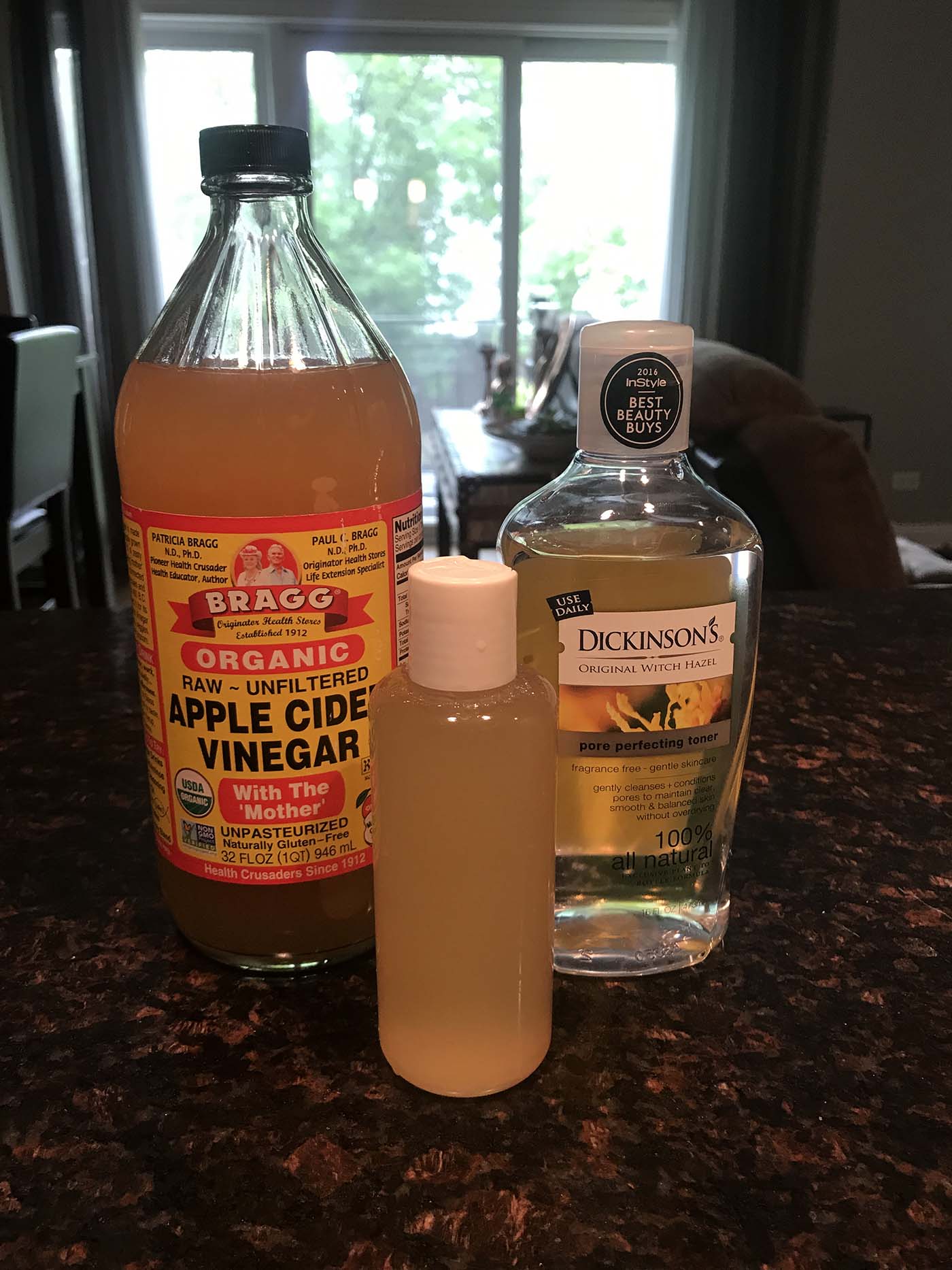 homemade facial astringent witch hazel