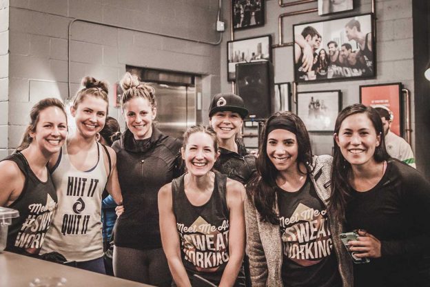 work out with friends