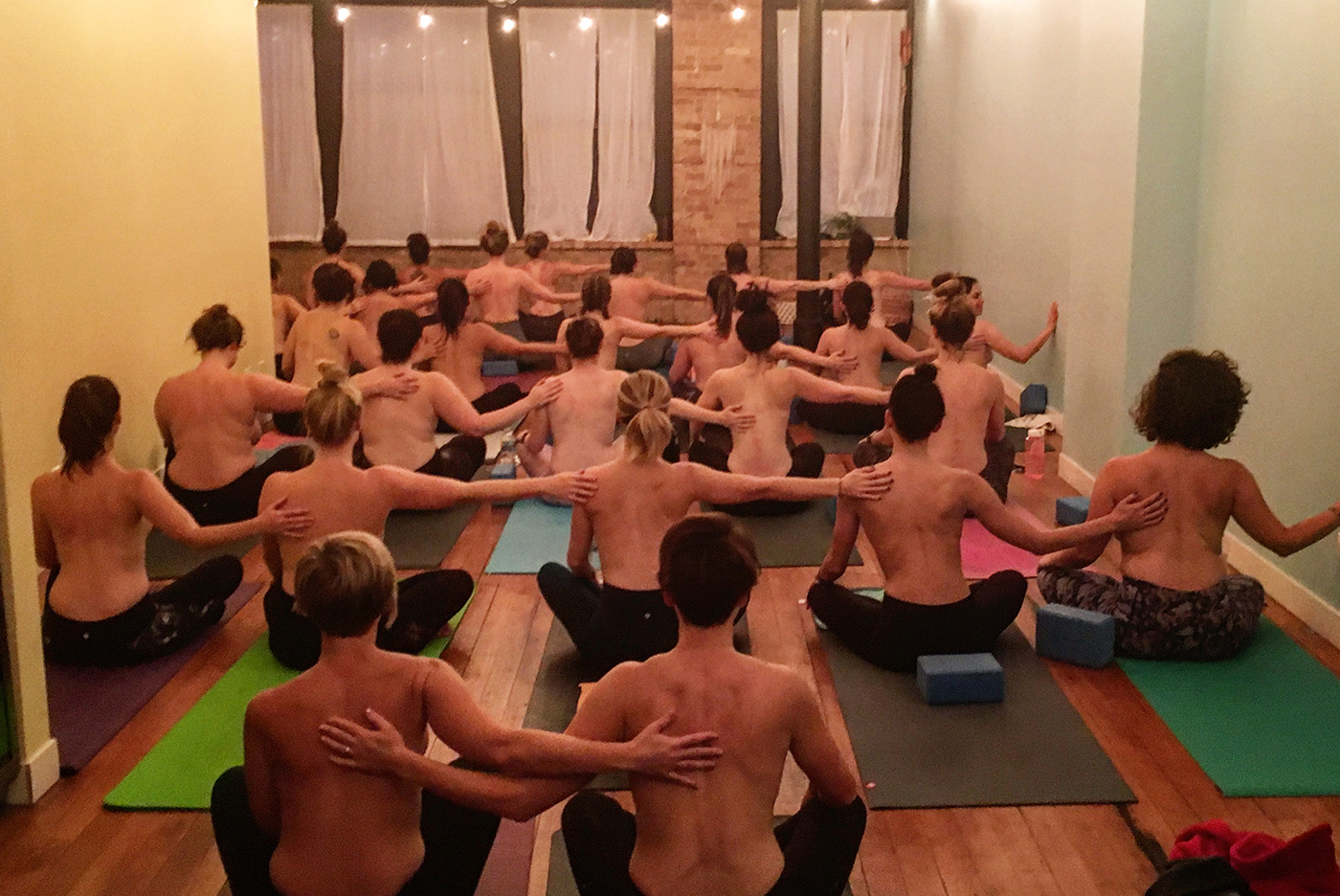 This Studio Created a Topless Yoga Class ... 