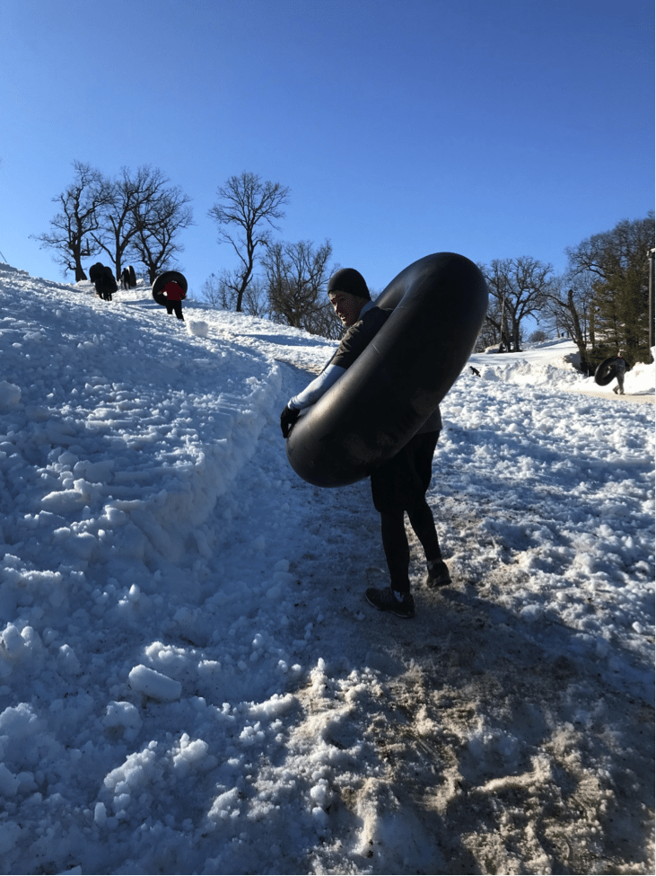 Lake Geneva fit-cation on a budget - tubing