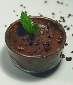 paleo avocado chocolate pudding dessert