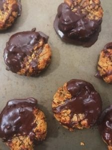 paleo almond butter cookies dessert