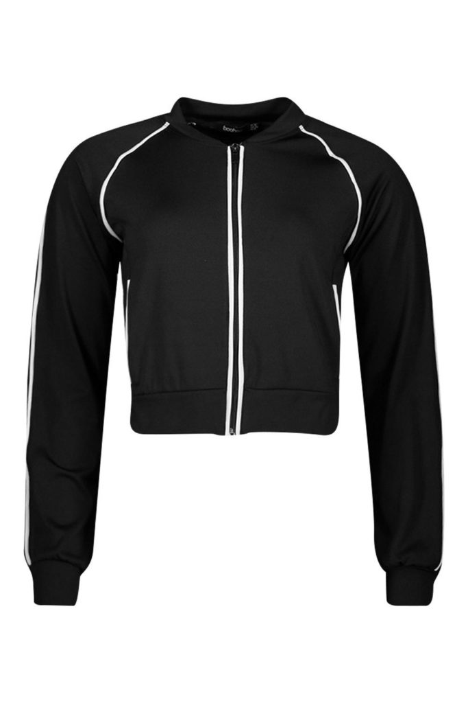 boohoo fit reflective binding jacket