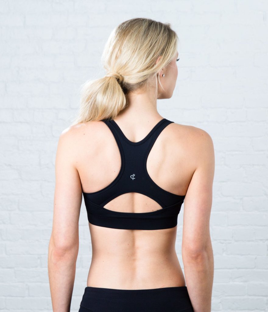 crane and lion keyhole sports bra