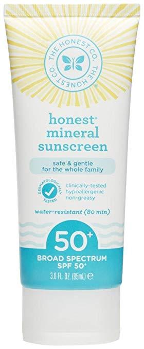 honest mineral sunscreen