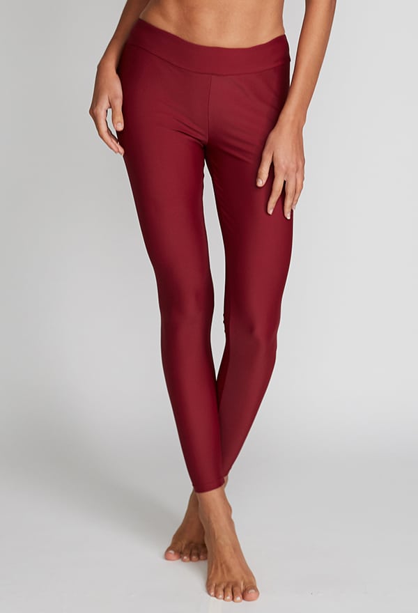 Maroon Athletic / Swim Skirt with built in leggings.