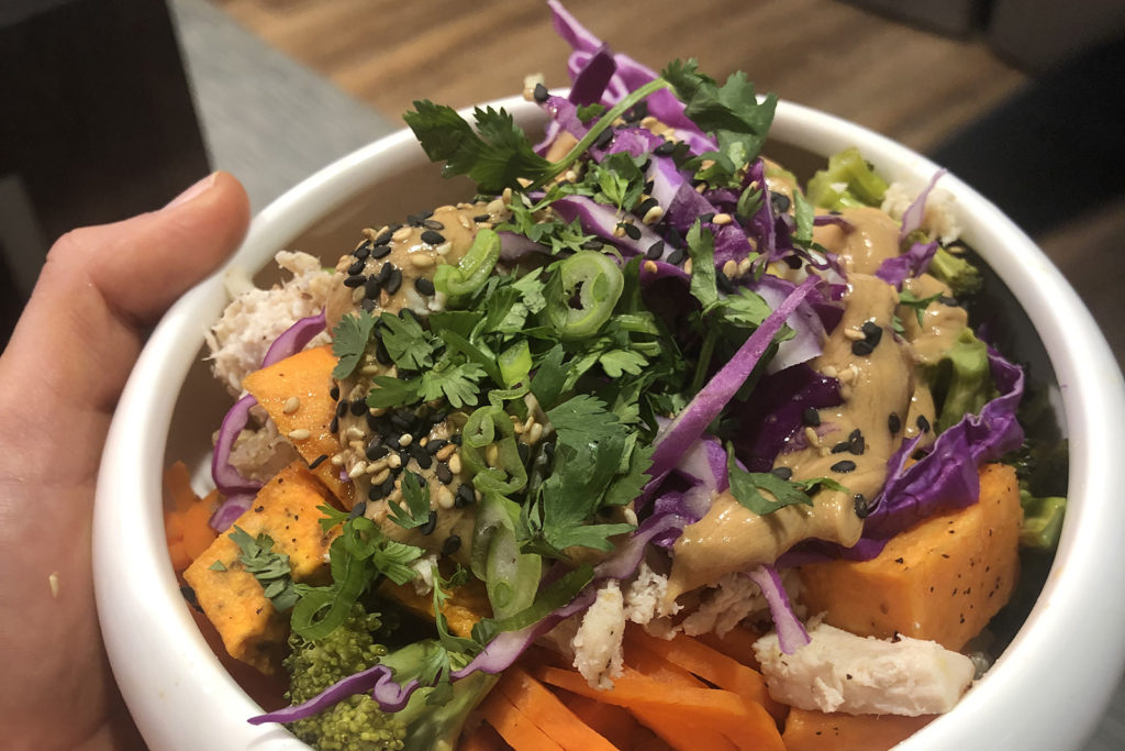 Very Veggie Soul Bowl-Featured with bone broth protein powder