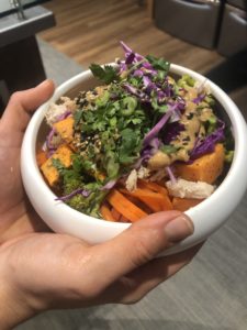 Very Veggie Soul Bowl with Dairy-Free Caesar Dressing with Bone Broth protein powder