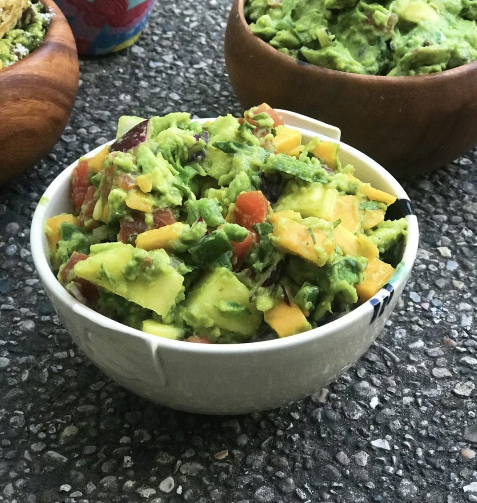 summer fruit guacamole recipe