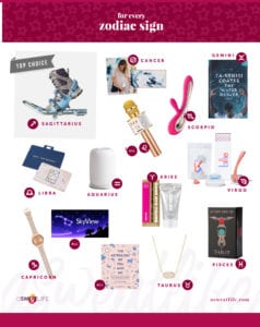 gift guide by zodiac sign