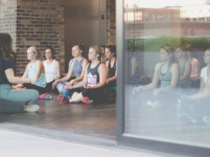 Sweatworking Summit - meditation session
