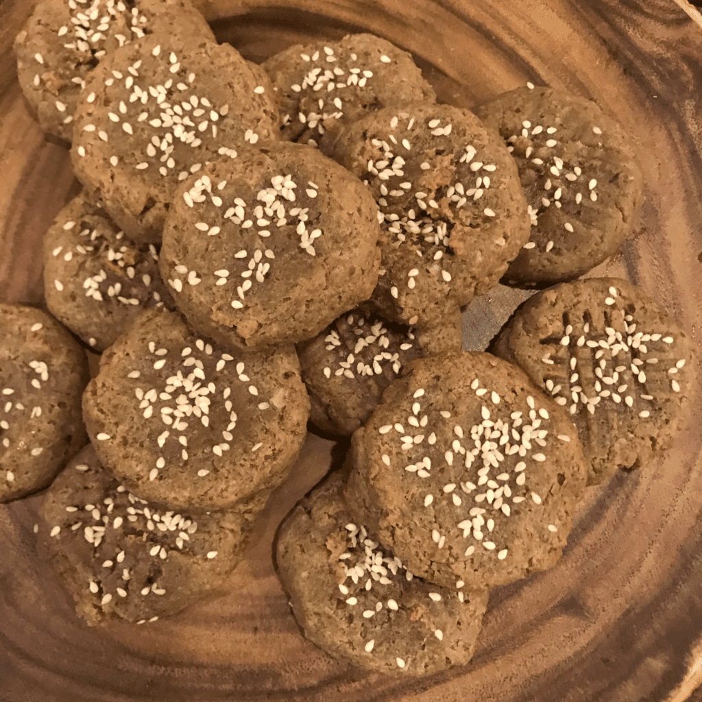 four ingredient tahini cookies