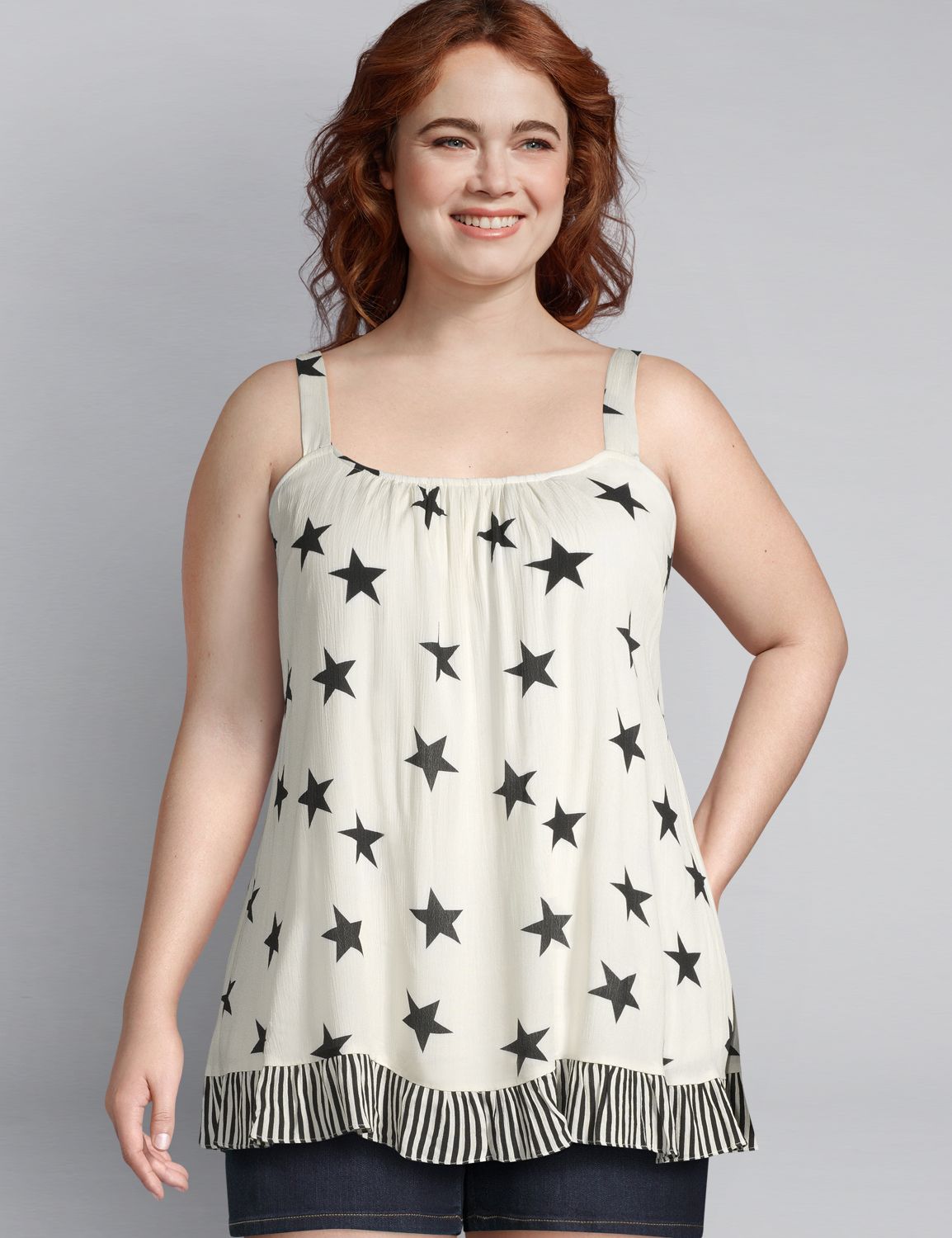 Star Print Swing Tank from Lane Bryant