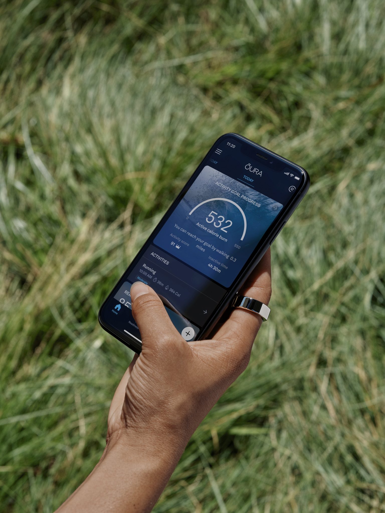 Oura ring track online running