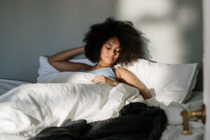 person happy after orgasm