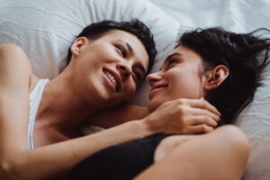 couple in bed together
