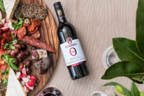 nonalcoholic wine and cheese